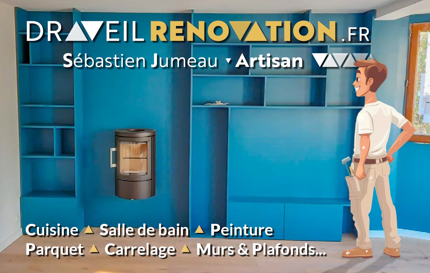 Carte de visite DraveilRenovation.fr réalisée par KelBo.Site